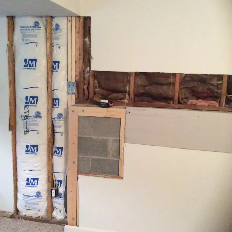 Wall insulation replacement during Contents Cleaning & Restoration in Sea Cliff
